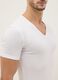 Twin Pack Pure Cotton White Regular Fit Deep V-neck T-shirts_3