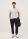 Black Regular Fit Cotton Blend Joggers_0