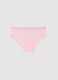 Pink Stretch Cotton Panties for Girls_0
