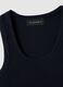 Blue regular fit stretch cotton tank top_5