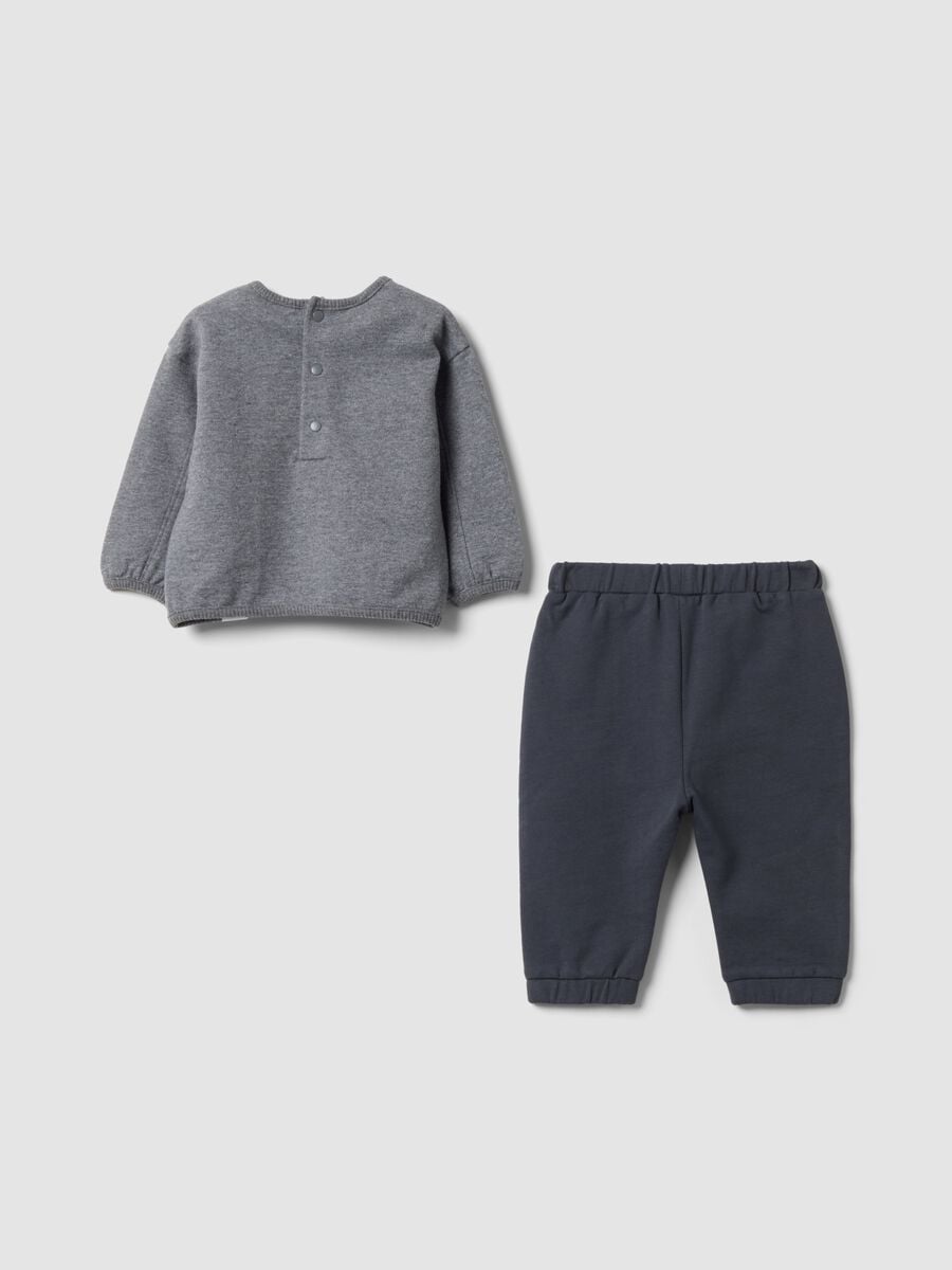 Grey pure organic cotton baby set with 101 Dalmatians print_1