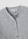 Grey crew-neck cardigan in lyocell and wool blend, oversized fit_5