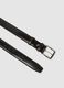 Brown genuine leather belt with sturdy buckle_1