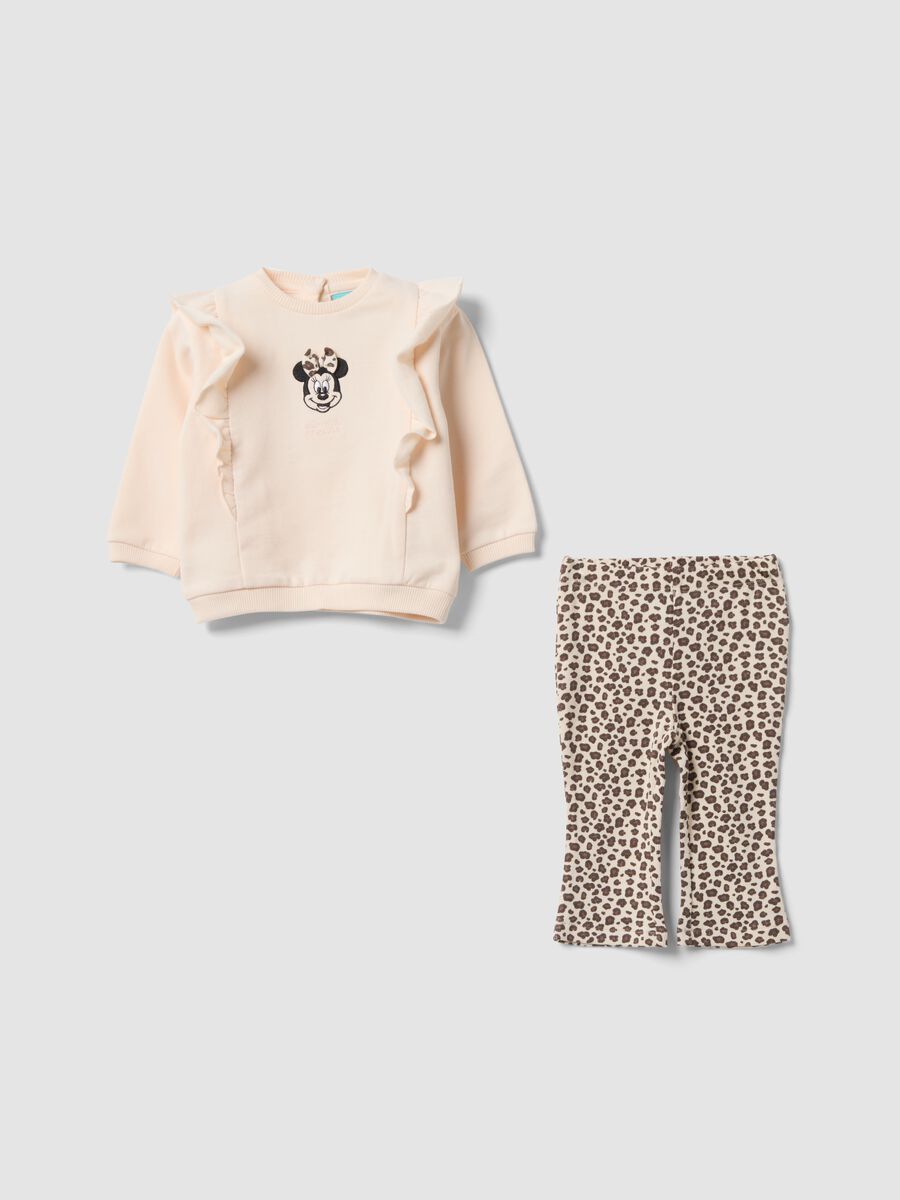 Multicolour pure organic cotton set with Minnie embroidery_0