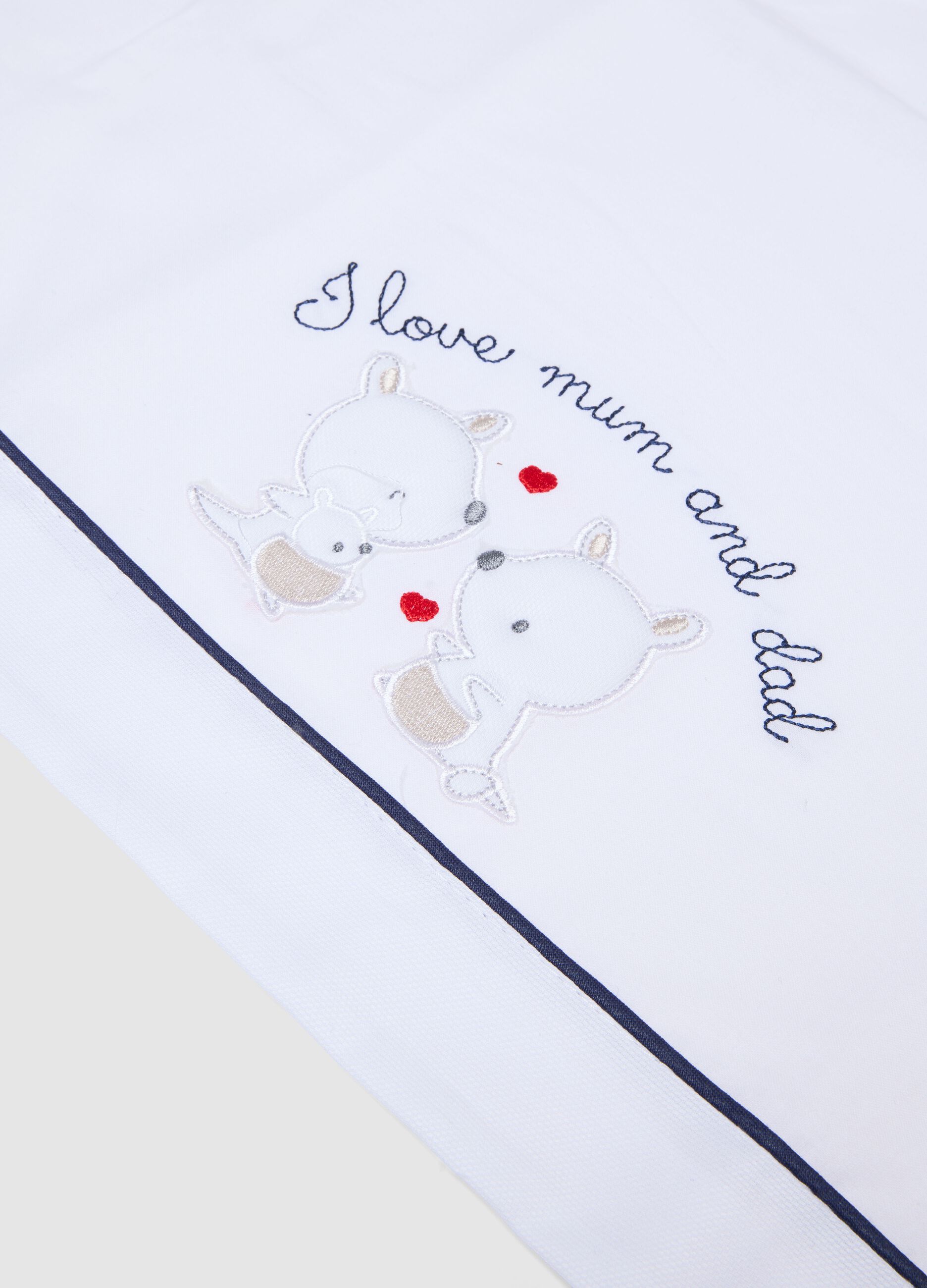 Pure White Cotton Baby Sheet