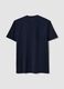 Blue organic cotton slim-fit short-sleeve T-shirt_1