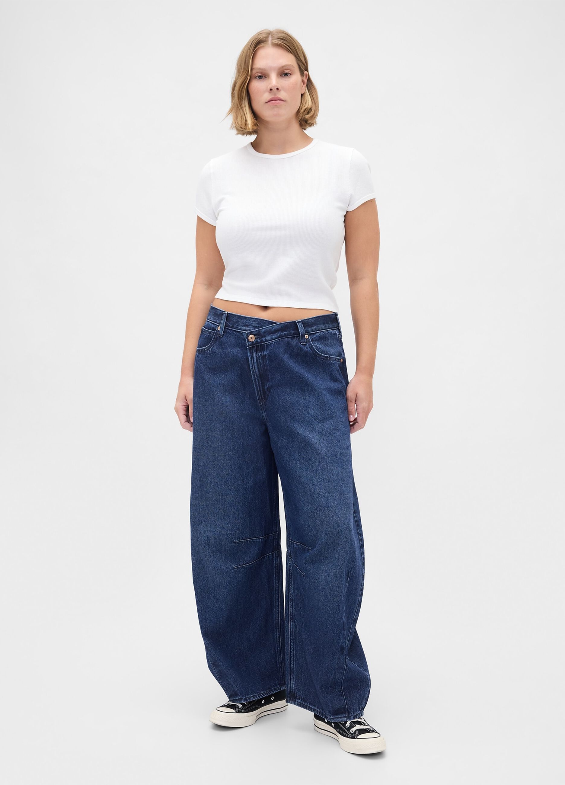 Wide Blue Denim Trousers