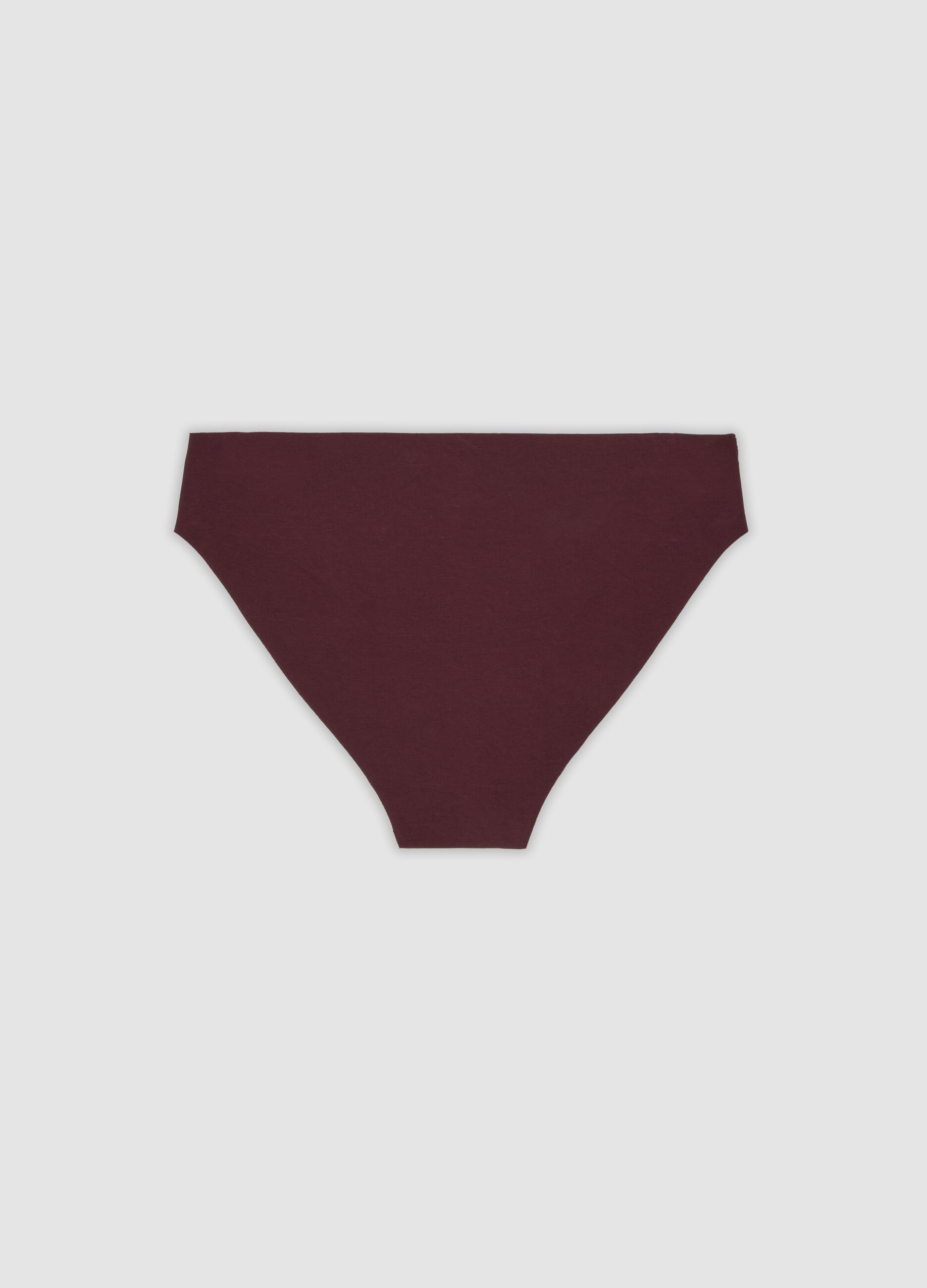 Purple stretch organic cotton briefs