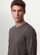 Men&rsquo;s grey long-sleeve T-shirt in 100% organic cotton with crew neck_2