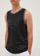 Black regular-fit boys&rsquo; vest with contrast trims, oversized style_2