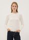 White stretch viscose slim-fit T-shirt_2