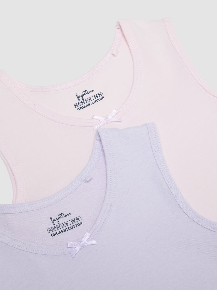 Set of three multicolour cotton vests for baby girls regular fit_3
