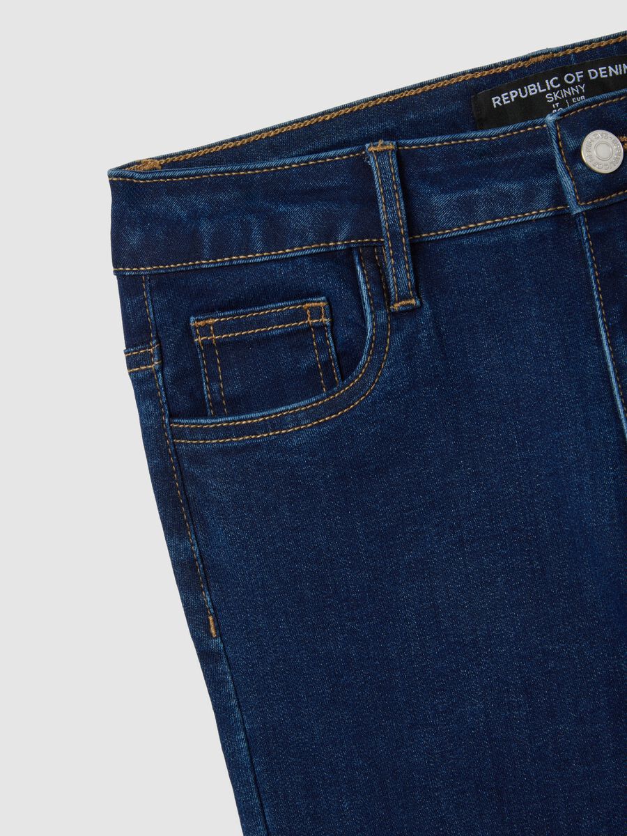 Women's Skinny Fit Black Denim Jeans_5