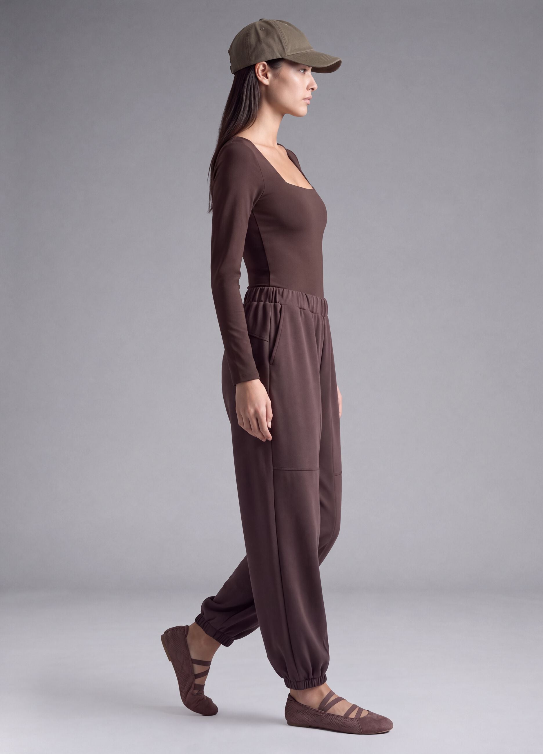 Purple soft-touch jogging bottoms ALTAVIA STUDIO