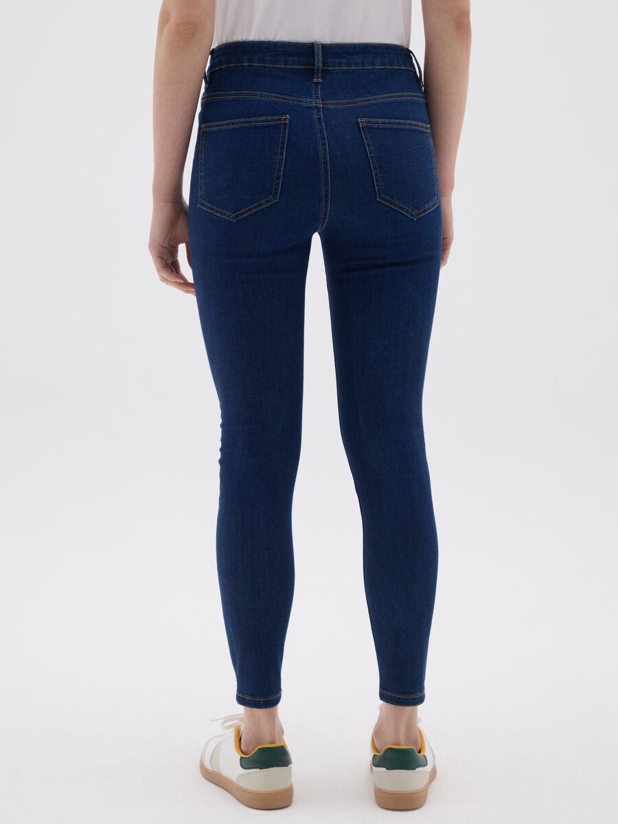 Women's Skinny Fit Black Denim Jeans_2