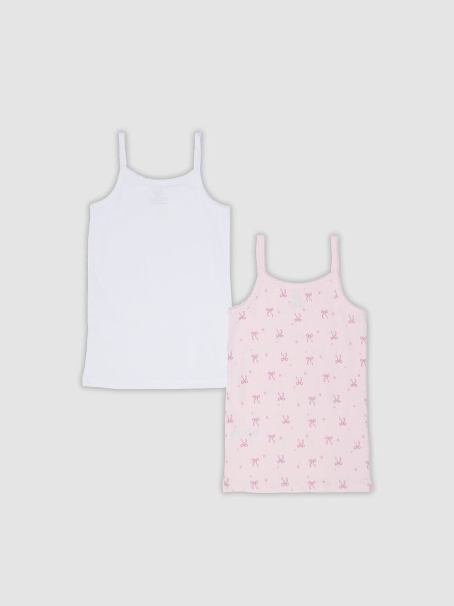 2-pack of white and pink organic cotton vests for girls_1