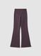 Purple flared leggings in breathable stretch fabric ALTAVIA STUDIO_5