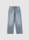 Baggy Jeans in Pure Light Blue Cotton_4