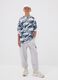 Grey pure cotton joggers with "Way Up" graphic for boys_0