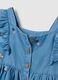 Baby girls&rsquo; denim dress in 100% Lyocell with regular fit and embroidery_3