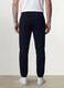 Blue cotton-blend jogger trousers, regular fit_3