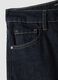 High-waisted wide-leg blue denim jeans in pure cotton_5