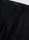 Black slim-fit stretch cotton and lyocell chino trousers_1