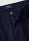 Regular fit blue pure cotton trousers_5