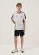 Black and white set with T-shirt and shorts_0
