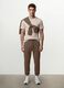 Beige organic cotton jersey T-shirt, regular fit_1