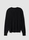 Black viscose-blend V-neck cardigan, regular fit_1