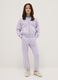 Girls' purple pure cotton trousers regular fit_0