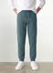Blue organic cotton joggers_1