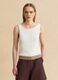 White cotton-blend top_2