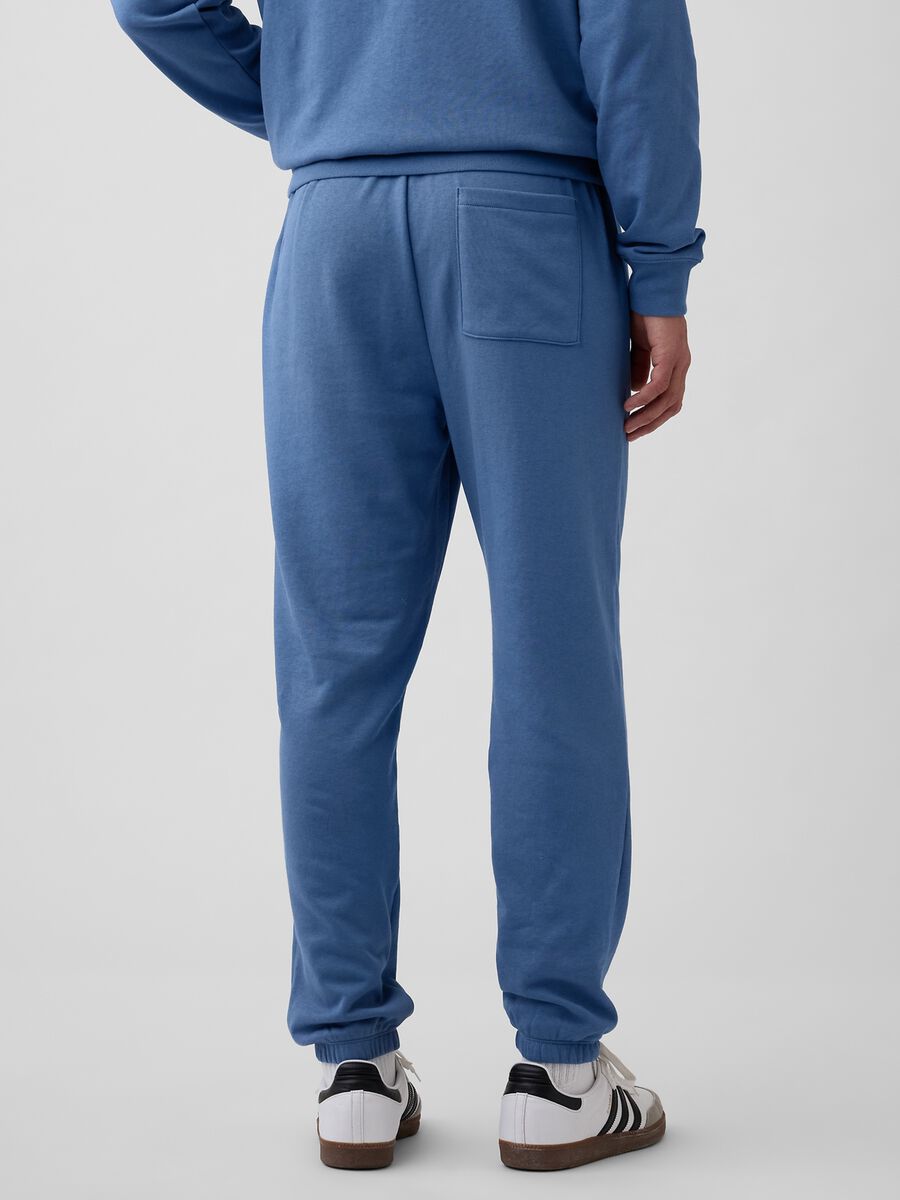 Cotton Blend Joggers with Logo_1