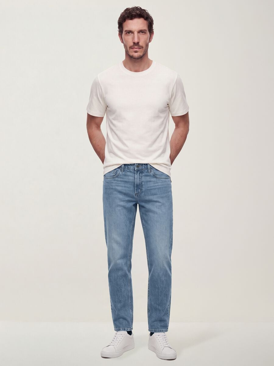 The Iconic Tee white pure cotton regular-fit short-sleeve T-shirt_1