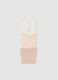 3-pack of multicolour organic cotton bodysuits for baby girl_2
