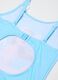 Blue one-piece swimsuit in stretch fabric_3