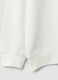 White relaxed-fit pure organic cotton sweatshirt with print for boys_3