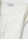 White cotton blend regular fit T-shirt with lace details_5
