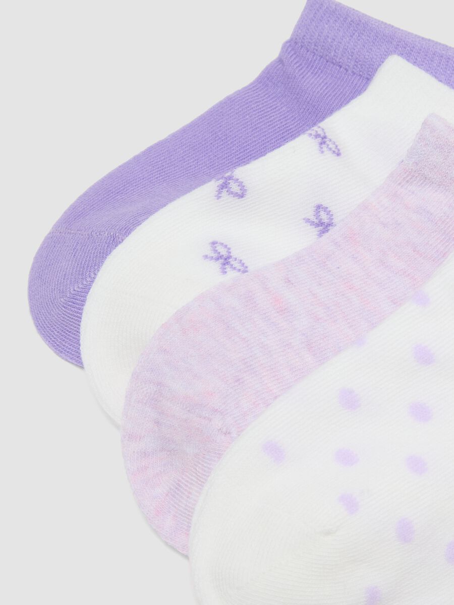 Girls&rsquo; multicolour stretch cotton-blend sock multipack_2