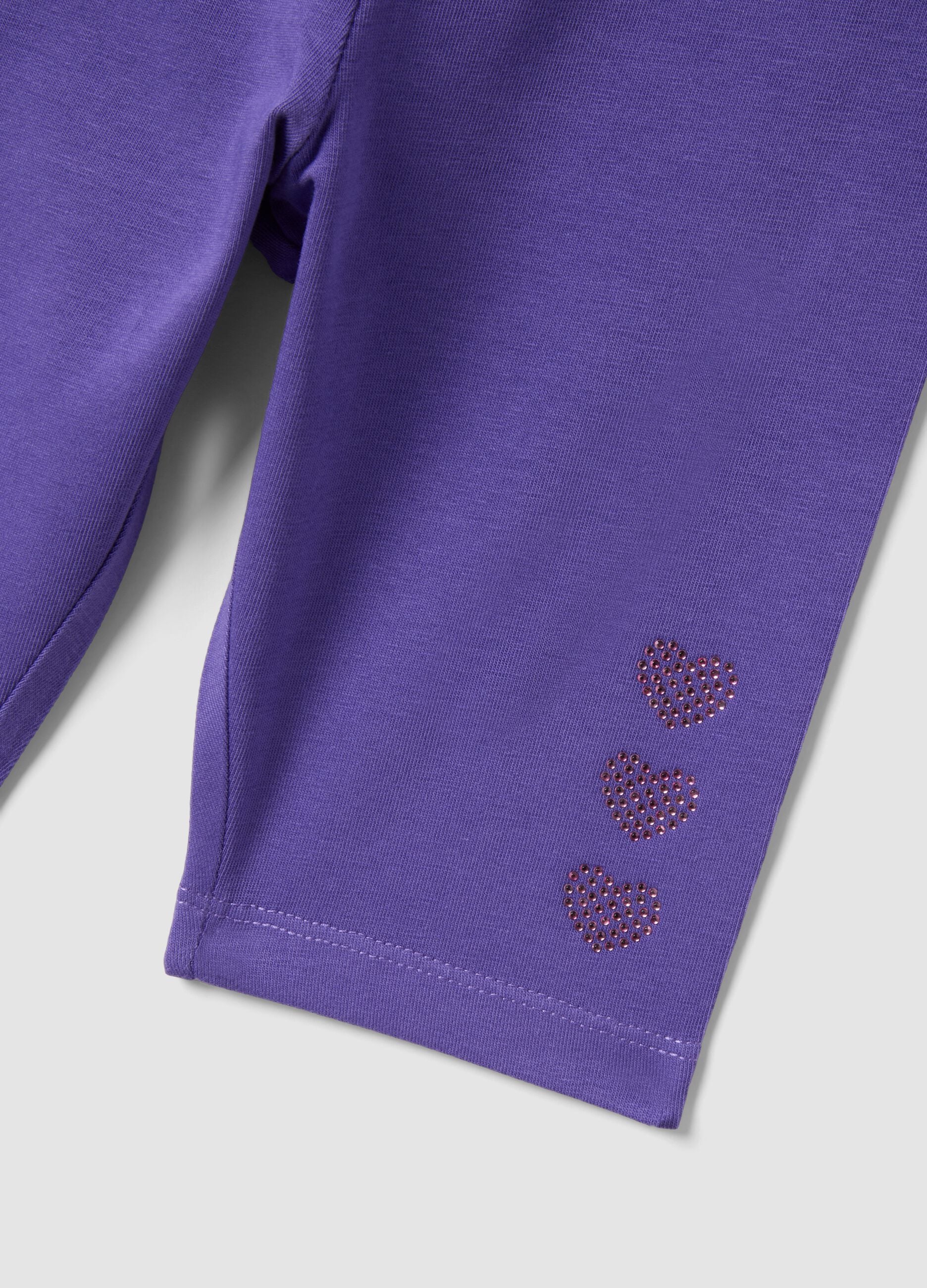 Girls&rsquo; multicolour stretch-cotton set with Stitch print