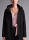 Black water-repellent hooded jacket with zip, regular fit ALTAVIA STUDIO_3