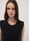 Black fitted dress with ruched detailing_2
