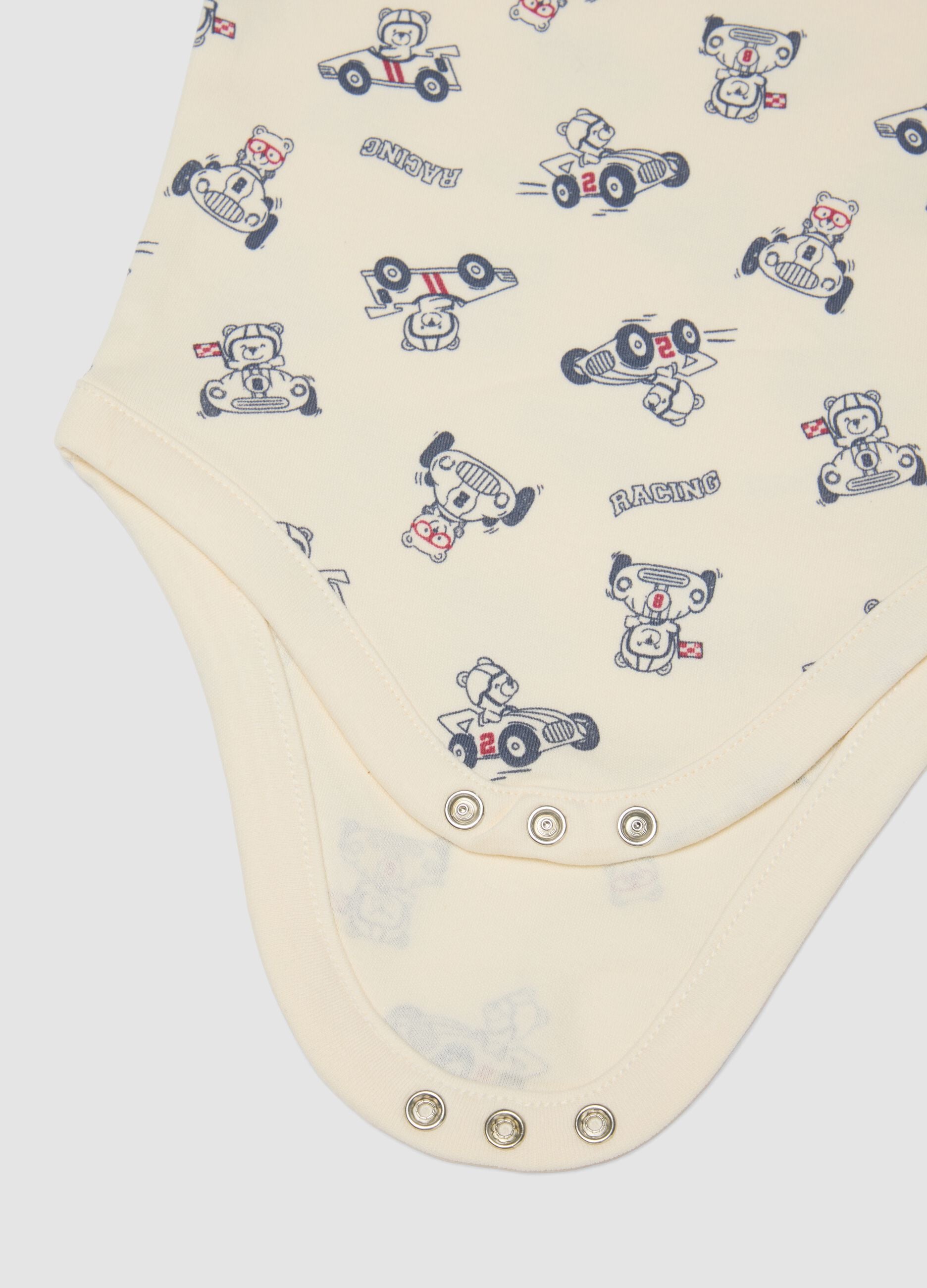 3-pack of multicolour organic cotton bodysuits for baby and toddler