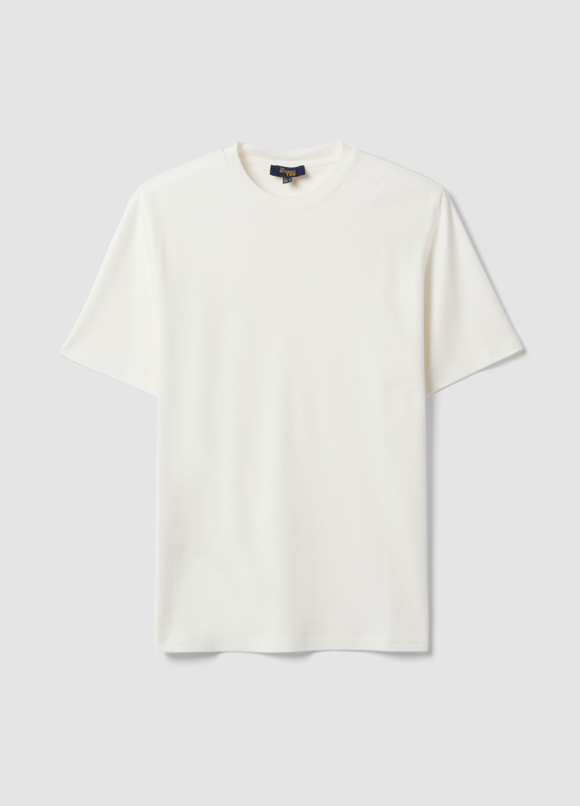 The Iconic Tee white pure cotton short-sleeve relaxed-fit T-shirt