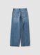 Light Blue Denim Wide-Leg Jeans in 100% Cotton_5