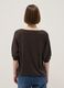 Maglia in misto modal marrone regular fit con design scintillante_3