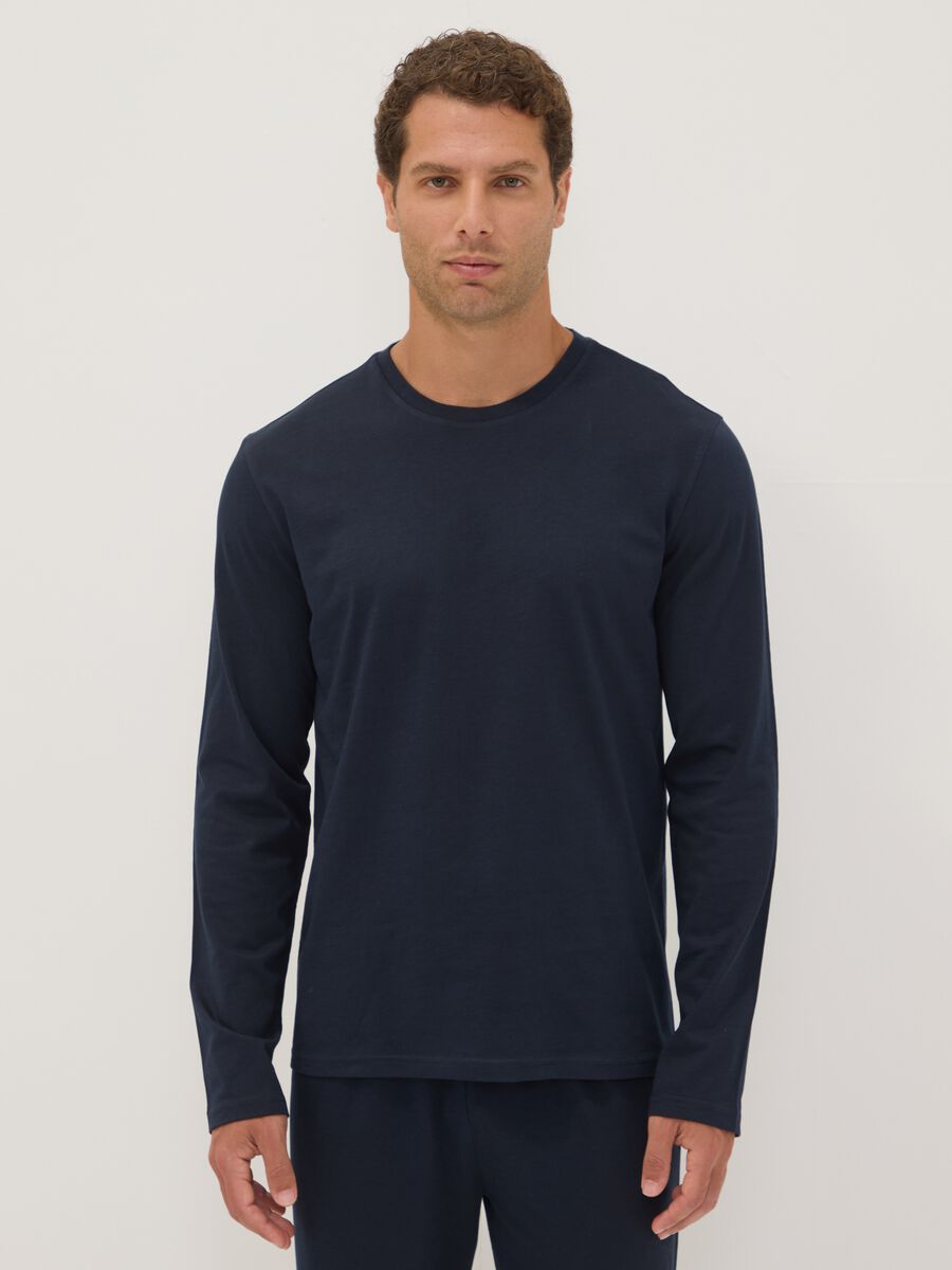 Blue organic cotton pyjamas_1