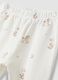 Bipack di leggings rosa e bianco in cotone organico con piedini_2